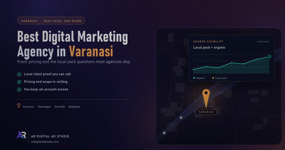 Best digital marketing agency in Varanasi reviewing SEO and Google Ads campaign results