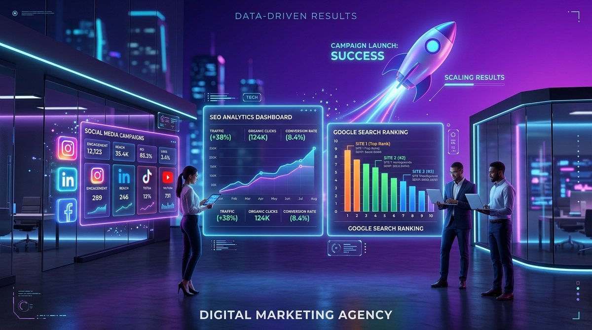 Best Digital Marketing Agency in Bareilly - AR Digital Ad Studio Team and Analytics